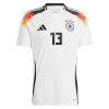 Virallinen Fanipaita Saksa Muller 13 Kotipelipaita Euro 2024 - Miesten